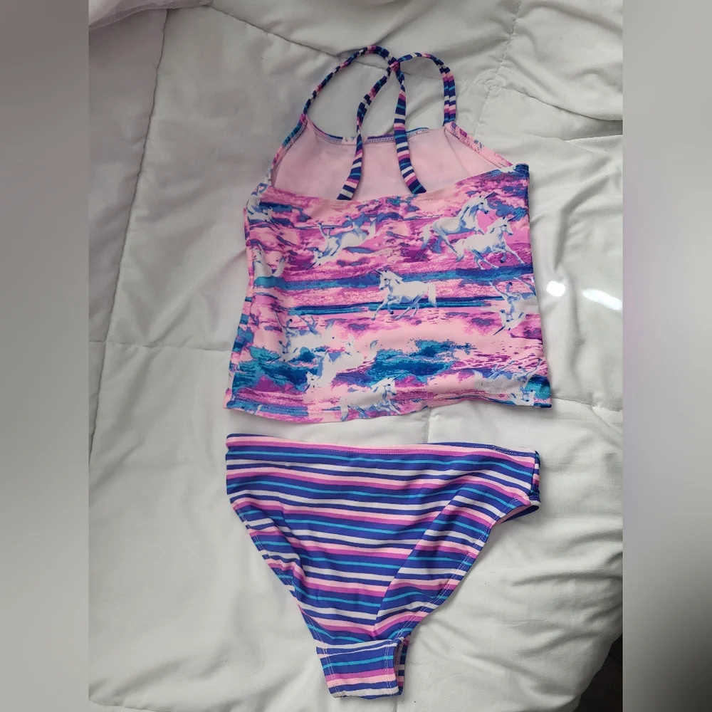 Unicorn Two Piece Swim Suit Bathing Beach Pool Summer‎